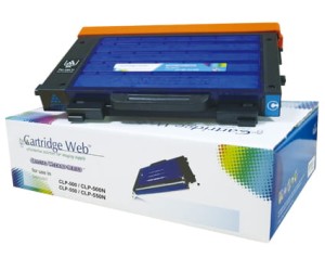 Toner Cartridge Web Cyan Samsung CLP 500 zamiennik CLP-500D5C