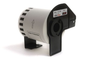 Etykiety JetWorld Brother DK Czarny/Czerwony na Białym 62mm*15.24m DK22251, DK-22251, DK22.251