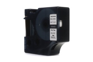 Taśma Dymo Rhino Czarny na Białym 19mm x 5,5m Winylowa, Vinyl (18445) (S0718620)