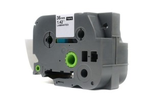 Taśma JetWorld Czarny na Przezroczystym Brother 36mm x 8m TZe-161 (TZE161, TZ161, TZ-161)