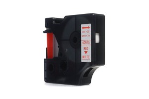 Taśma JetWorld Dymo D1 Czerwony na Białym 9mm x 7m  LM100, LM100Plus, LM100Series, LM120P, LM280, LM300, LM350, LM350D, LM350Series, LM360D, LM400, LM420P, LM450, LM450D, LM450Series, LM500TS, LMPC, LMPC2 (40915) (S0720700)