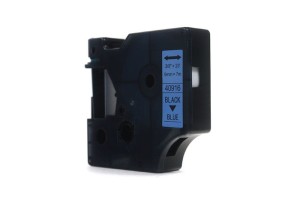 Taśma JetWorld Dymo D1 Czarny na Niebieskim 9mm x 7m  LM100 , LM120, LM150, LM160, LM200, LM210, LM210D, LM220, LM260, LM260P, LM260D, LM280, LM300, LM350, LM360D, LM420P, LM500TS (40916) (S0720710)