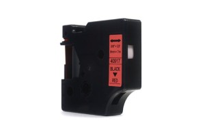 Taśma JetWorld Dymo D1 Czarny na Czerwonym 9mm x 7m  LM100 , LM120, LM150, LM160, LM200, LM210, LM210D, LM220, LM260, LM260P, LM260D, LM280, LM300, LM350, LM360D, LM420P, LM500TS (40917) (S0720720)