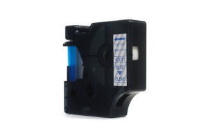 Taśma JetWorld Dymo D1 Niebieski na Przezroczystym 6mm x 7m  LM100, LM100+, LM200, LM300, LM400, LM420P, LM350, LM350D, LM360D, LM450D, LM260P, LM120P, LM500TS, LM160, LM210D, LM280, LM150, LM220 (43611)