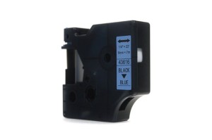 Taśma JetWorld Dymo D1 Czarny na Niebieskim 6mm x 7m LM100, LM100+, LM200, LM300, LM400, LM420P, LM350, LM350D, LM360D, LM450D, LM260P, LM120P, LM500TS, LM160, LM210D, LM280, LM150, LM220 (43616)