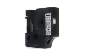 Taśma JetWorld Dymo D1 Czarny na Przezroczystym 12mm x 7m LM100, LM100+, LM200, LM300, LM400, LM420P, LM350, LM350D, LM360D, LM450D, LM260P, LM120P, LM500TS, LM160, LM210D, LM280, LM150, LM220 (45010) (S0720500)