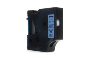 Taśma JetWorld Dymo D1 Czarny na Niebieskim 12mm x 7m LM100, LM100+, LM200, LM300, LM400, LM420P, LM350, LM350D, LM360D, LM450D, LM260P, LM120P, LM500TS, LM160, LM210D, LM280, LM150, LM220 (45016) (S0720560)