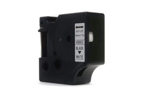 Taśma Dymo D1 Czarny na Białym, 19mm x 7m  (45803) (S0720830)
