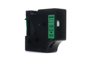 Taśma Dymo D1 Czarny na Zielonym, 19mm x 7m (45809) (S0720890)