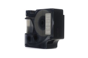 Taśma Dymo D1 Biały na Przezroczystym, 24mm x 7m (53720)