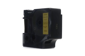 Taśma Dymo D1 Czarny na Złotym, 24mm x 7m (53723)