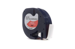 Taśma Dymo LetraTag Czarny na Czerwonym, 12mm x 4m (59424, 91203, 91333, 91223) (S0721580, S0721630)
