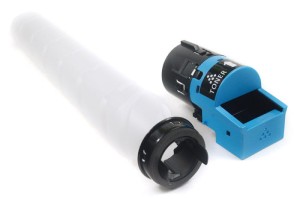 Pusta kaseta Konica Minolta Bizhub TN328C, TN626C Cyan 100% nowa  (wystarczy wsypać proszek i założyć odpowiedni chip)