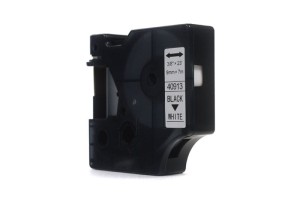 Taśma JetWorld Dymo D1 Czarny na Białym 9mm x 7m  LM100, LM100Plus, LM100Series, LM120P, LM280, LM300, LM350, LM350D, LM350Series, LM360D, LM400, LM420P, LM450, LM450D, LM450Series, LM500TS, LMPC, LMPC2 (40913) (S0720680)