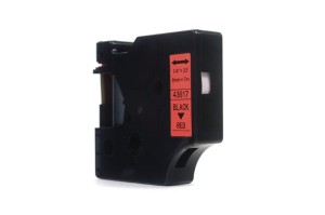 Taśma JetWorld Dymo D1 Czarny na Czerwonym 6mm x 7m LM100, LM100+, LM200, LM300, LM400, LM420P, LM350, LM350D, LM360D, LM450D, LM260P, LM120P, LM500TS, LM160, LM210D, LM280, LM150, LM220 (43617)