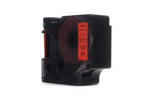 Taśma Dymo D1 Czarny na Czerwonym, 24mm x 7m (53717) (S0720970)